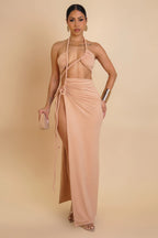After Glow Maxi Dress (Nude)