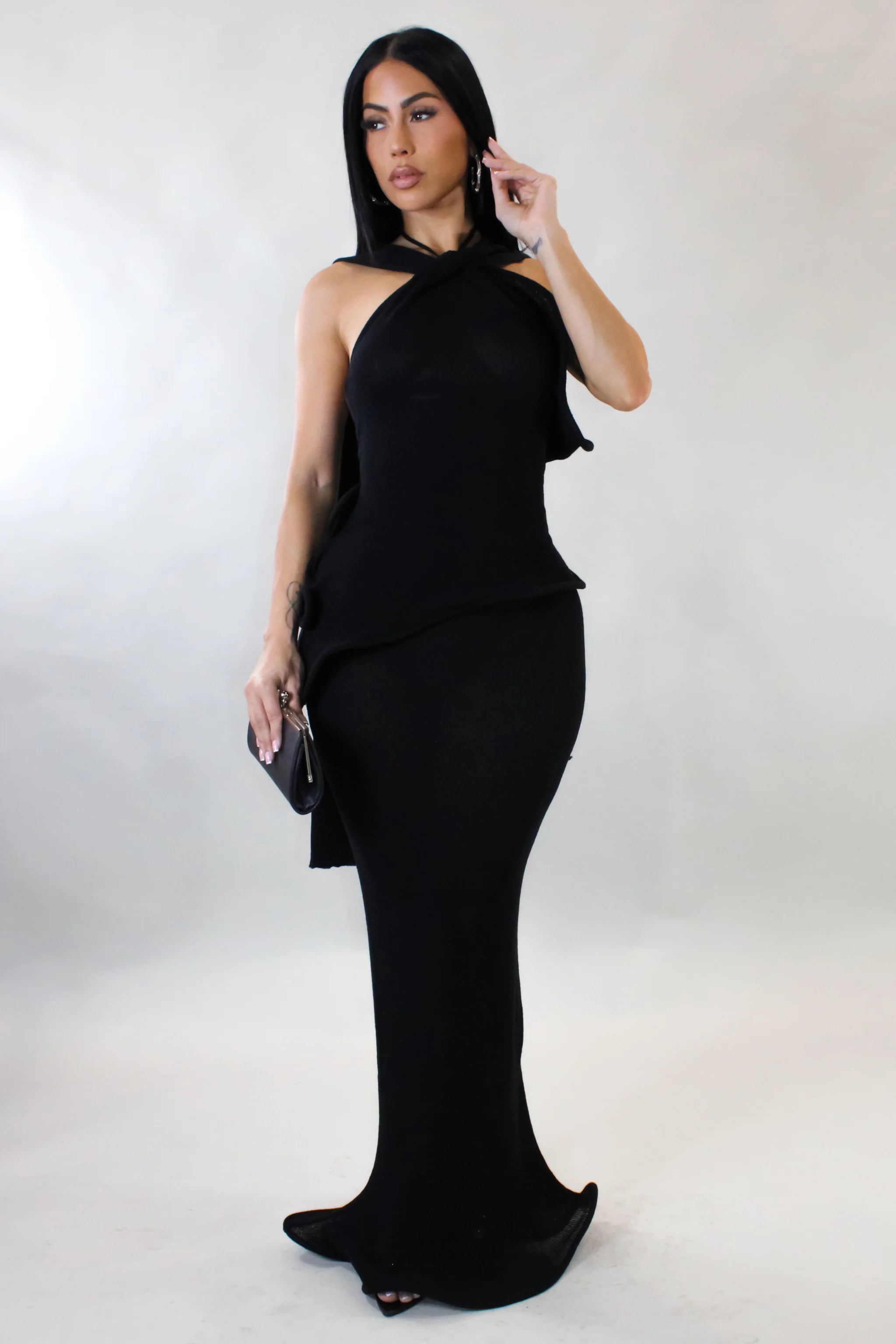 Vestido largo All About Love - Negro