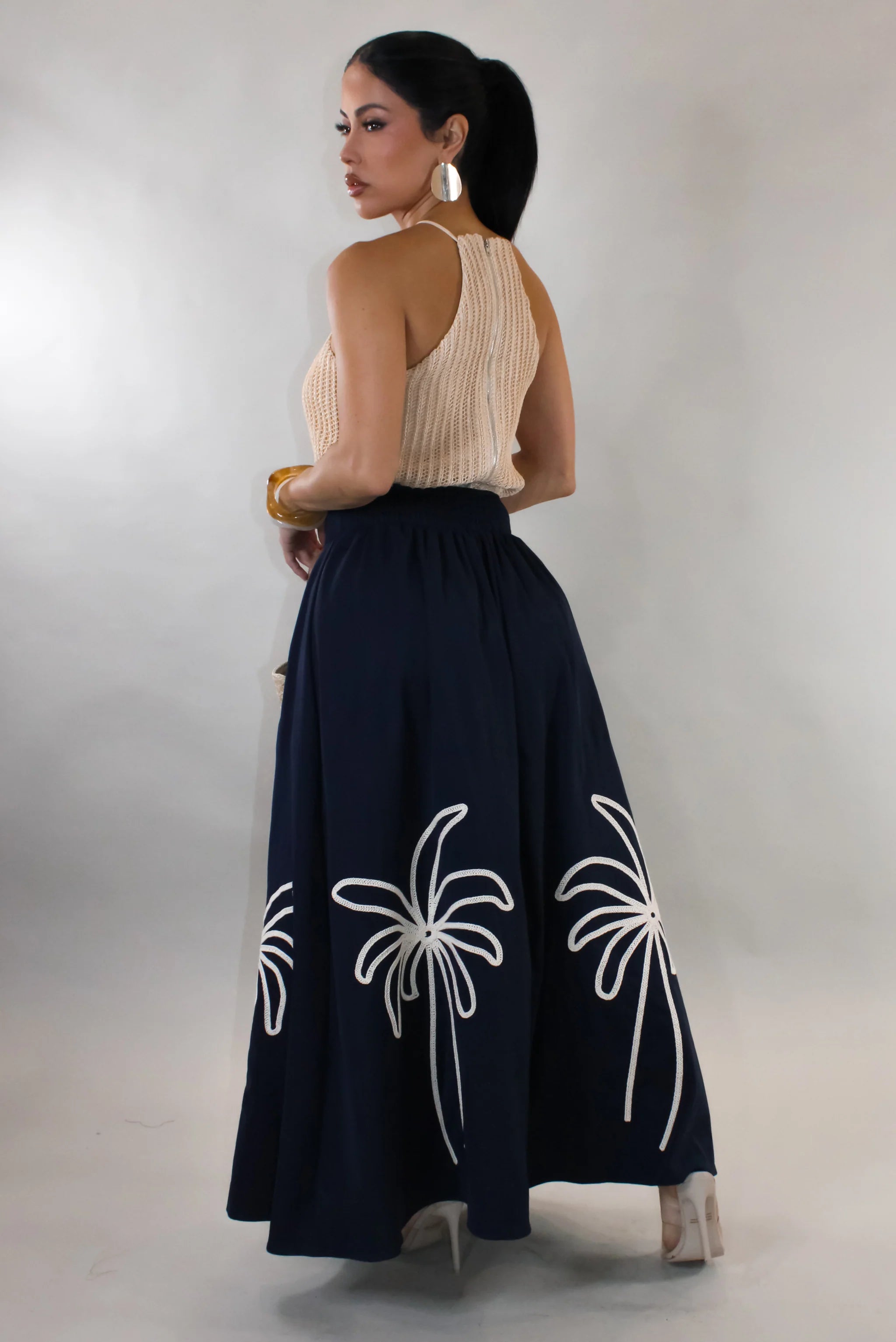 All About Timing Skirt Set - Khaki