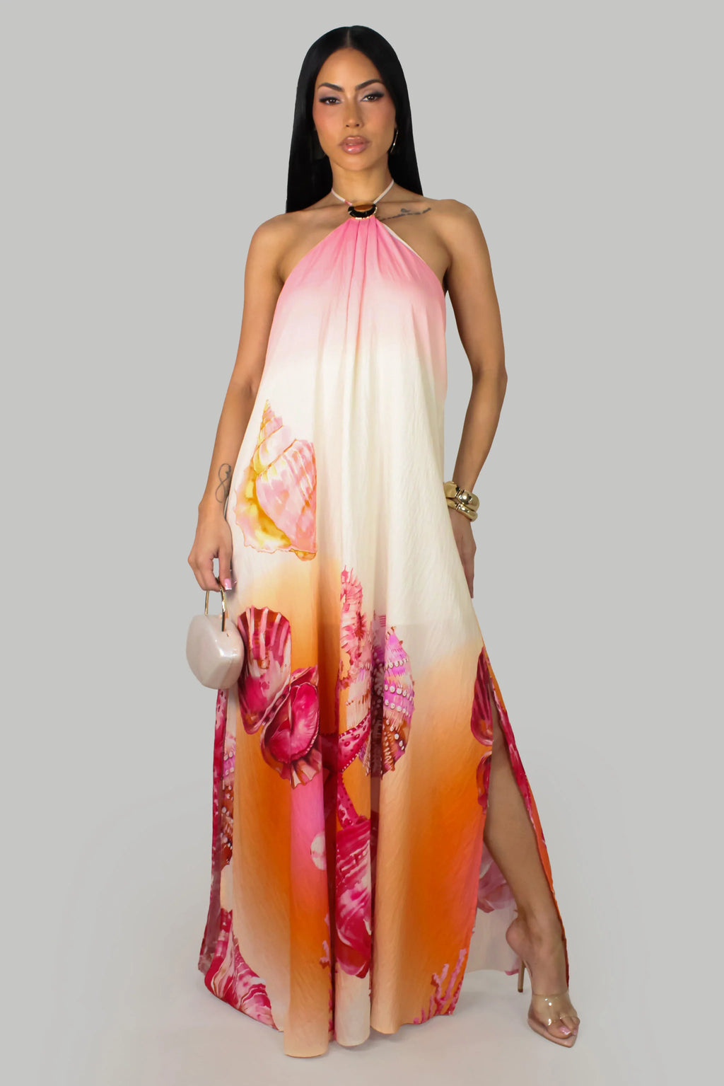 Coastal Romance Maxi Dress - Pink