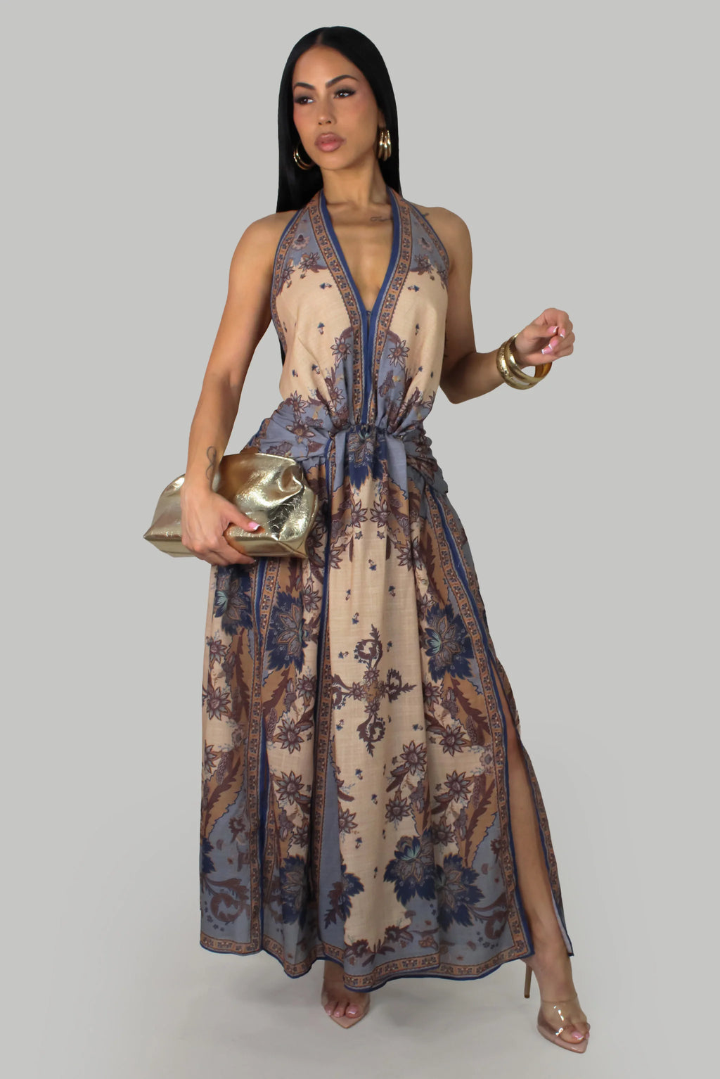 Desert Bloom Maxi Dress – Multi