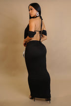 Don't Wait Up Maxi Dress – Black