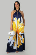 Midnight Bloom Jumpsuit – Navy