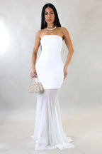 Vestido largo Never Chasing - Blanco