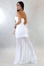 Vestido largo Never Chasing - Blanco