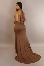 Posh Maxi Dress – Brown