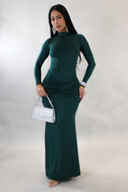 Vestido largo para niña bonita - Verde