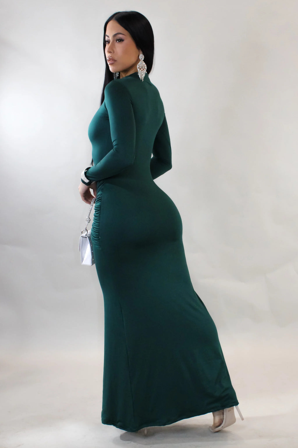 Vestido largo para niña bonita - Verde