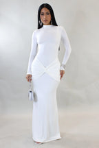 Vestido largo para niña bonita - Blanco