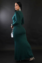 Vestido largo para niña bonita - Verde