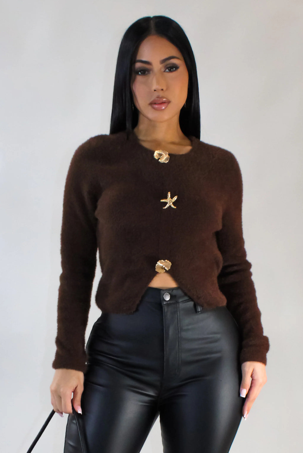 Tangled Up Top - Brown