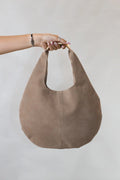 The Suede Purse - Beige