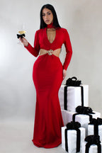 Vestido largo Think About Me - Rojo