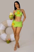 Vicky R. Swim Set 3 Pcs (Green)