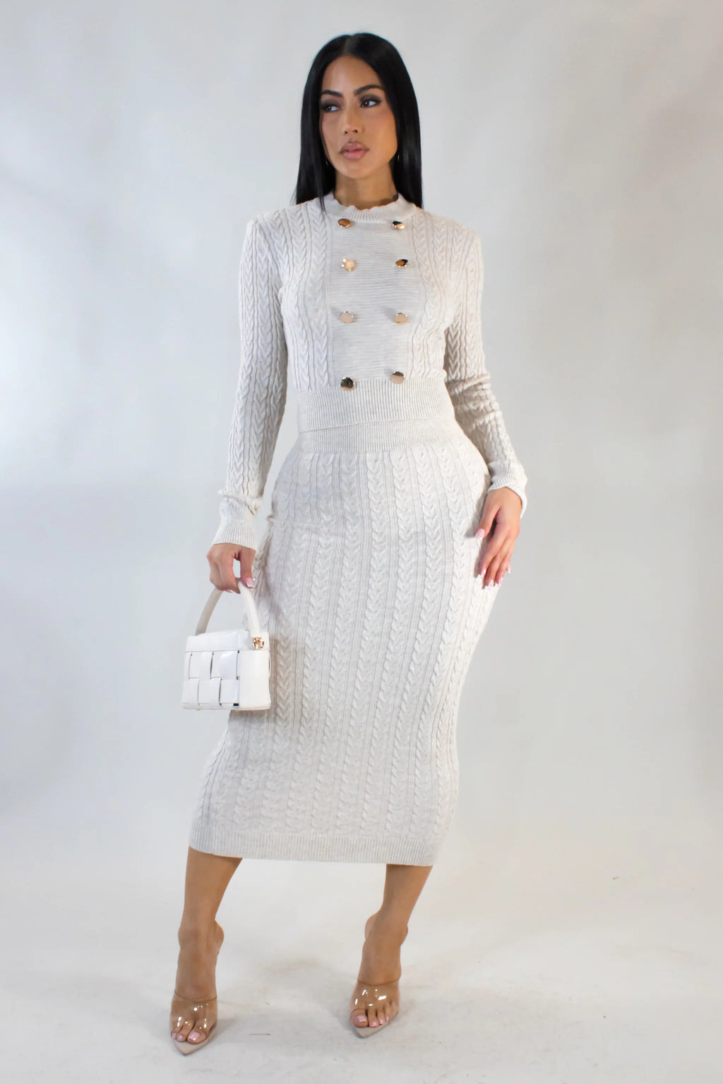 Conjunto de falda Who Says - Beige