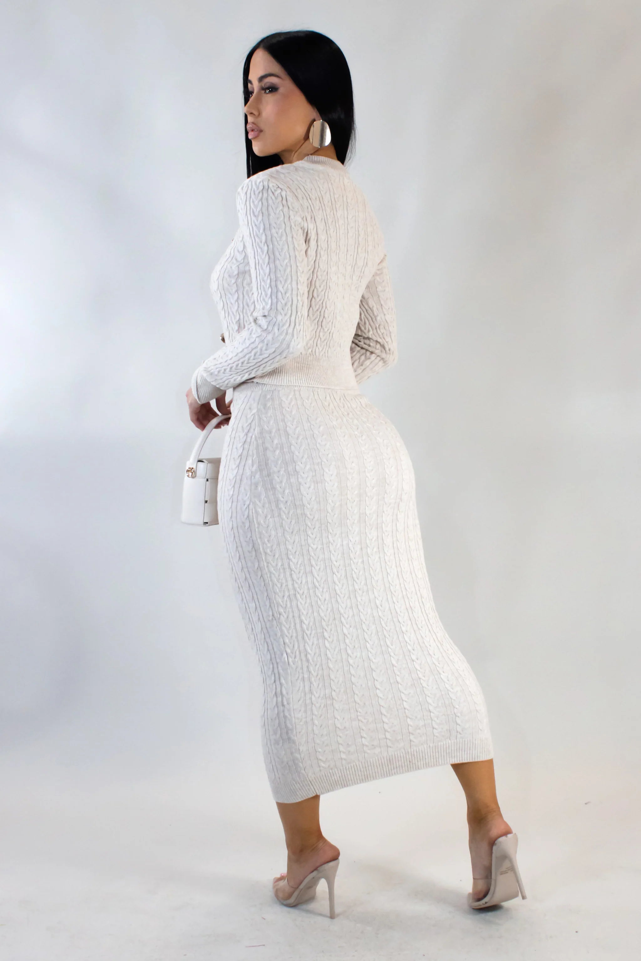 Who Says Skirt Set - Beige