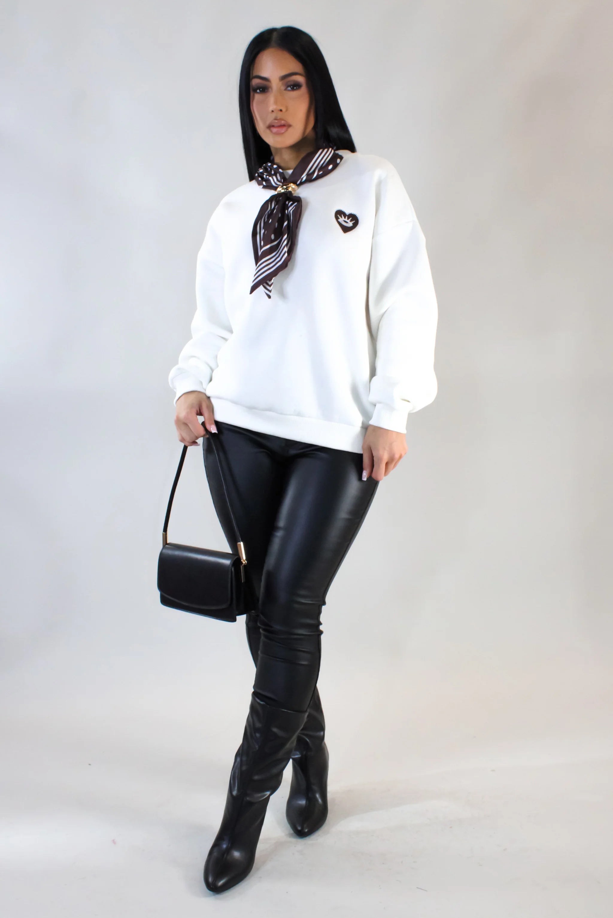 Waiting For You Sweater - White