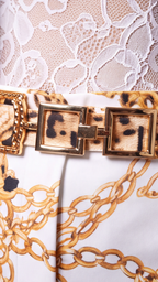 Golden Chain & Leopard 2-Piece Set